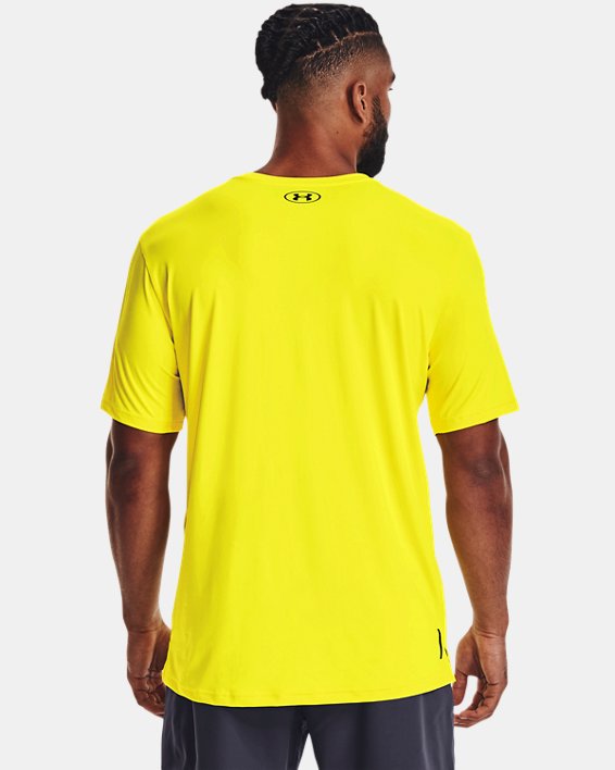 Men's UA RUSH™ Energy Short Sleeve, Yellow, pdpMainDesktop image number 1